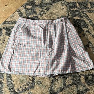 Liz Claiborne Pastel Plaid Mini Skirt